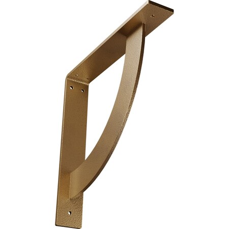 Ekena Millwork Bulwark Steel Bracket, Hammered Gold 2"W x 12"D x 12"H BKTM02X12X12BUHGO
